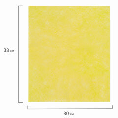 Салфетки ВИСКОЗНЫЕ универсальные MEGA, 30&times;38 см, КОМПЛЕКТ 5 шт., 90 г/<wbr/>м<sup>2</sup>, желтые, LAIMA, К4083, 601562