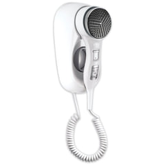 Фен для волос настенный KSITEX F-1400 WC, 1400 Вт, пластик/<wbr/>металл, 2 скорости, белый