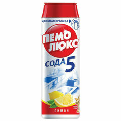 Чистящее средство 480 г, ПЕМОЛЮКС Сода-5/<wbr/>7, &laquo;Лимон&raquo;, порошок
