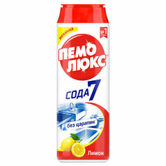 Чистящее средство 480 г, ПЕМОЛЮКС Сода-5/<wbr/>7, &laquo;Лимон&raquo;, порошок