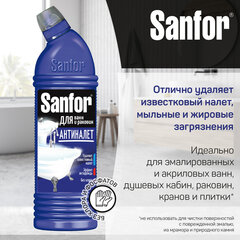 Средство для чистки ванн и душевых 750 г, SANFOR (Санфор) &laquo;Лимонная свежесть&raquo;
