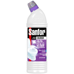 Чистящее средство 750 г, SANFOR Chlorum (Санфор Хлорный), мгновенное отбеливание, гель