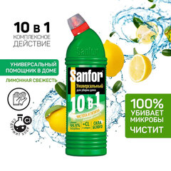 Чистящее средство SANFOR Universal (Санфор Универсал), 750 г, &laquo;Свежесть лимона&raquo;, гель