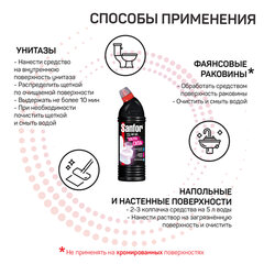 Чистящее средство 1 кг, SANFOR WC gel (Санфор гель) &laquo;Special Black&raquo;