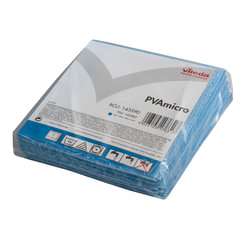 Салфетки VILEDA PROFESSIONAL &laquo;ПВАмикро&raquo;, КОМПЛЕКТ 5 шт., искусственная замша, голубая, 35&times;38 см, 143590