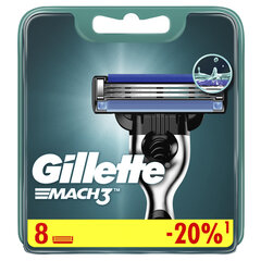Сменные кассеты для бритья 8 шт., GILLETTE (Жиллет) &laquo;Mach3&raquo;, для мужчин