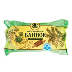 Мыло туалетное 200 г, БАННОЕ (Меридиан), &laquo;Хвоя&raquo;, МИНПРОМТОРГ