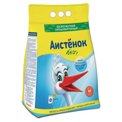 Стиральный порошок для всех типов стирки, 4 кг, АИСТЁНОК, бесфосфатный
