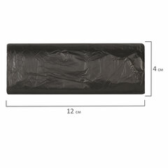 Мешки для мусора 30 л, черные, в рулоне 20 шт., ПНД 5 мкм, 47&times;55 см, ЛЮБАША эконом, 605329