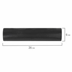 Мешки для мусора 240 л, черные, в рулоне 5 шт., ПВД 30 мкм, 90&times;130 см, ЛЮБАША эконом, 605338