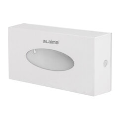 Диспенсер для косметических салфеток LAIMA CLASSIC, настольный/<wbr/>настенный, пластиковый, белый, 605392