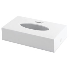 Диспенсер для косметических салфеток LAIMA CLASSIC, настольный/<wbr/>настенный, пластиковый, белый, 605392