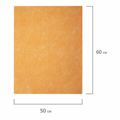 Тряпка ВИСКОЗНАЯ универсальная STANDART, 50&times;60 см, 160 г/<wbr/>м<sup>2</sup>, ПЛОТНАЯ, оранжевая, LAIMA, К4117, 605486