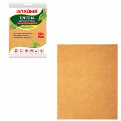 Тряпка ВИСКОЗНАЯ универсальная STANDART, 50&times;60 см, 160 г/<wbr/>м<sup>2</sup>, ПЛОТНАЯ, оранжевая, LAIMA, К4117, 605486