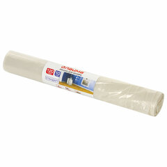 Мешки для мусора 120 л, прозрачные, в рулоне 10 шт., ПВД 25 мкм, 67&times;100 см, LAIMA, 605540