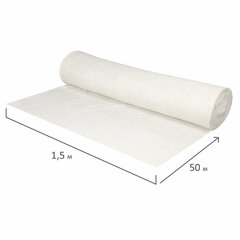 Полотно ХПП холстопрошивное ПЛОТНОЕ светлое, 1,5&times;50 м, 210(±10) г/<wbr/>м<sup>2</sup>, шаг 2,5 мм, LAIMA Премиум, 605543