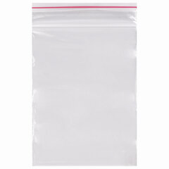 Пакеты с замком ZIP LOCK &laquo;зиплок&raquo;, комплект 100 шт., 40&times;60 мм, ПВД, толщина 35 микрон, BRAUBERG, 606206