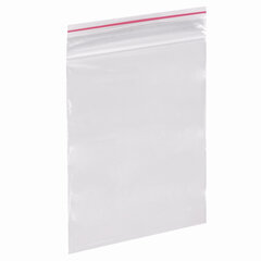 Пакеты с замком ZIP LOCK &laquo;зиплок&raquo;, комплект 100 шт., 40&times;60 мм, ПВД, толщина 35 микрон, BRAUBERG, 606206