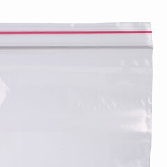 Пакеты с замком ZIP LOCK &laquo;зиплок&raquo;, комплект 100 шт., 70&times;100 мм, ПВД, толщина 35 микрон, BRAUBERG, 606208