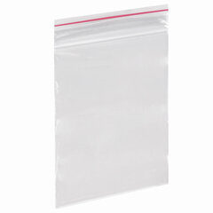 Пакеты с замком ZIP LOCK &laquo;зиплок&raquo;, комплект 100 шт., 70&times;100 мм, ПВД, толщина 35 микрон, BRAUBERG, 606208