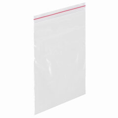 Пакеты с замком ZIP LOCK &laquo;зиплок&raquo;, комплект 100 шт., 80&times;120 мм, ПВД, толщина 35 микрон, BRAUBERG, 606209