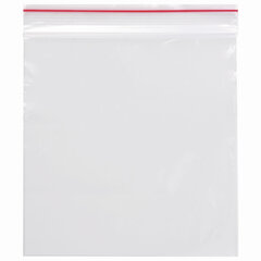 Пакеты с замком ZIP LOCK &laquo;зиплок&raquo;, комплект 100 шт., 100&times;100 мм, ПВД, толщина 35 микрон, BRAUBERG, 606210