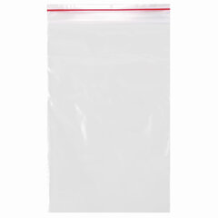 Пакеты с замком ZIP LOCK &laquo;зиплок&raquo;, комплект 100 шт., 120&times;170 мм, ПВД, толщина 35 микрон, BRAUBERG, 606212