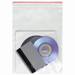 Пакеты с замком ZIP LOCK &laquo;зиплок&raquo;, комплект 100 шт., 150&times;200 мм, ПВД, толщина 40 микрон, BRAUBERG, 606213