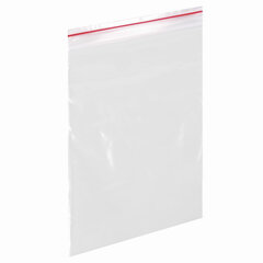 Пакеты с замком ZIP LOCK &laquo;зиплок&raquo;, комплект 100 шт., 150&times;200 мм, ПВД, толщина 40 микрон, BRAUBERG, 606213