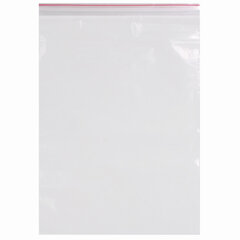 Пакеты с замком ZIP LOCK &laquo;зиплок&raquo;, комплект 100 шт., 250&times;300 мм, ПВД, толщина 40 микрон, BRAUBERG, 606217