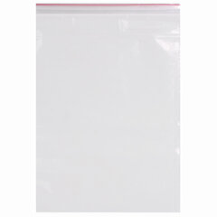 Пакеты с замком ZIP LOCK &laquo;зиплок&raquo;, комплект 100 шт., 300&times;400 мм, ПВД, толщина 40 микрон, BRAUBERG, 606218