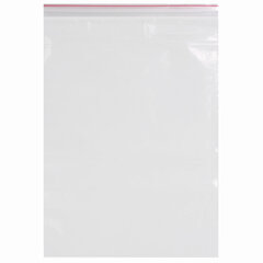 Пакеты с замком ZIP LOCK &laquo;зиплок&raquo;, комплект 100 шт., 400&times;500 мм, ПВД, толщина 40 микрон, BRAUBERG, 606219