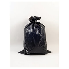 Мешки для мусора 240 л, черные, в рулоне 10 шт., ПВД, 30 мкм, 112&times;140 см, PACLAN Professional