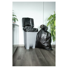 Мешки для мусора 240 л, черные, в рулоне 10 шт., ПВД, 30 мкм, 112&times;140 см, PACLAN Professional