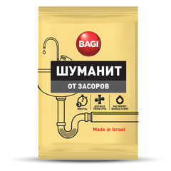 Средство для прочистки канализационных труб 70 г BAGI ШУМАНИТ, для всех типов труб