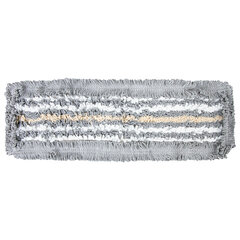 Насадка МОП плоская для швабры/<wbr/>держателя 50 см, ТИП У/<wbr/>К, хлопок/<wbr/>микрофибра, СЕРАЯ, LAIMA EXPERT, 606630