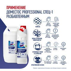 Чистящее средство 5 л ДОМЕСТОС с антивирусным и отбеливающим эффектом &laquo;Свежесть Атлантики&raquo;
