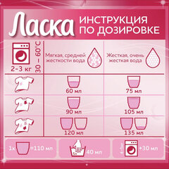 Гель для стирки 4 л ЛАСКА &laquo;Для цветного&raquo;, концентрат