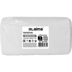Полотно ВАФЕЛЬНОЕ, Узбекистан, отбеленное, рулон 0,45&times;50 м, плотность 200 (±10) г/<wbr/>м<sup>2</sup>, в пакете, LAIMA, 607528