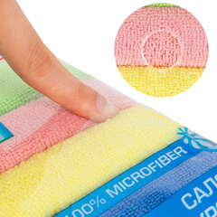 Салфетка из МИКРОФИБРЫ универсальная 40&times;40 см, КОМПЛЕКТ 4 шт., MULTI PRO COLOUR, 280 г/<wbr/>м<sup>2</sup>, LAIMA, 607793