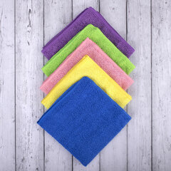Салфетки из МИКРОФИБРЫ 30&times;30 см MULTI COLOUR, big pack, КОМПЛЕКТ 10 шт., 180 г/<wbr/>м<sup>2</sup>, LAIMA HOME, 607794