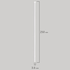 Стяжка (хомут) нейлоновая сверхпрочная POWER LOCK, 3,6&times;250 мм, КОМПЛЕКТ 100 шт., белая, SONNEN, 607922