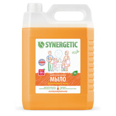 Мыло жидкое 5 л SYNERGETIC &laquo;Фруктовый микс&raquo;, гипоаллергенное, биоразлагаемое