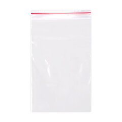 Пакеты ZIP LOCK &laquo;зиплок&raquo; ПРОЧНЫЕ, комплект 100 шт., 120&times;170 мм, ПВД, 60 мкм, BRAUBERG EXTRA, 608171