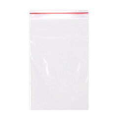 Пакеты ZIP LOCK &laquo;зиплок&raquo; ПРОЧНЫЕ, комплект 100 шт., 150&times;200 мм, ПВД, 60 мкм, BRAUBERG EXTRA, 608172