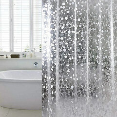 Штора для ванной комнаты WET STONES с 3D-эффектом водонепроницаемая, 180&times;180 см, LAIMA HOME, 608449