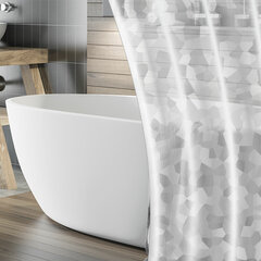 Штора для ванной комнаты CRYSTAL WALL с 3D-эффектом водонепроницаемая, 180&times;180 см, LAIMA HOME, 608451
