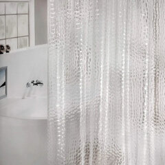 Штора для ванной комнаты CRYSTAL WALL с 3D-эффектом водонепроницаемая, 180&times;180 см, LAIMA HOME, 608451