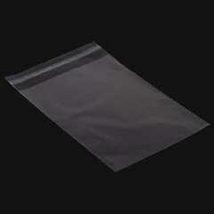 Пакет БОПП с клеевым клапаном, КОМПЛЕКТ 100 шт., 15&times;20+4 см, 25 мкм, с усиленным швом
