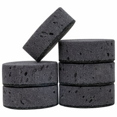 Губки для посуды 9,5&times;6,5&times;3,2 см, ОВАЛЬНЫЕ, КОМПЛЕКТ 6 шт., ПЕНОЭФФЕКТ, ПОРИСТЫЕ, BLACK, LAIMA, 608649